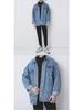 Men's Trendy Denim Jacket: Spring & Autumn Hong Kong Street Style, Loose Fit, Handsome Student Workwear