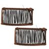 2Pcs Banana Hair Clips Metal Woven Thread Easy   Simple Stylish Vintage Clincher Comb for   Travel Family