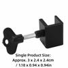 6pcs 1 Hole Movable Door Limit Stopper Vertical Horizontal Window Safety Lock  Home Safety
