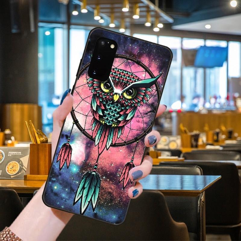 Dreamcatcher Dream Catcher Phone Case For Samsung Galaxy S6 S7 S8 S9 S10 S21 S22 Plus Ultra Soft Black Phone Cover
