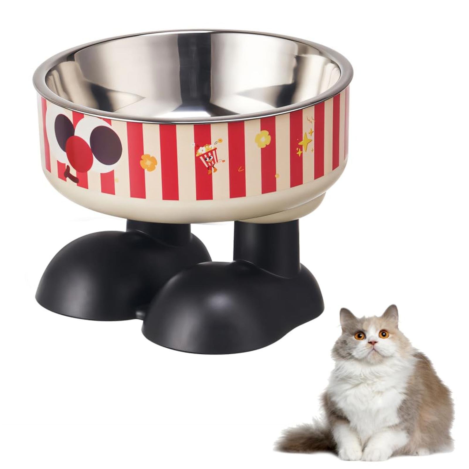 

Приподнятая миска, Съемная приподнятая кормушка для домашних животных с подставкой и миской из нержавеющей стали для и маленькой собаки One Size