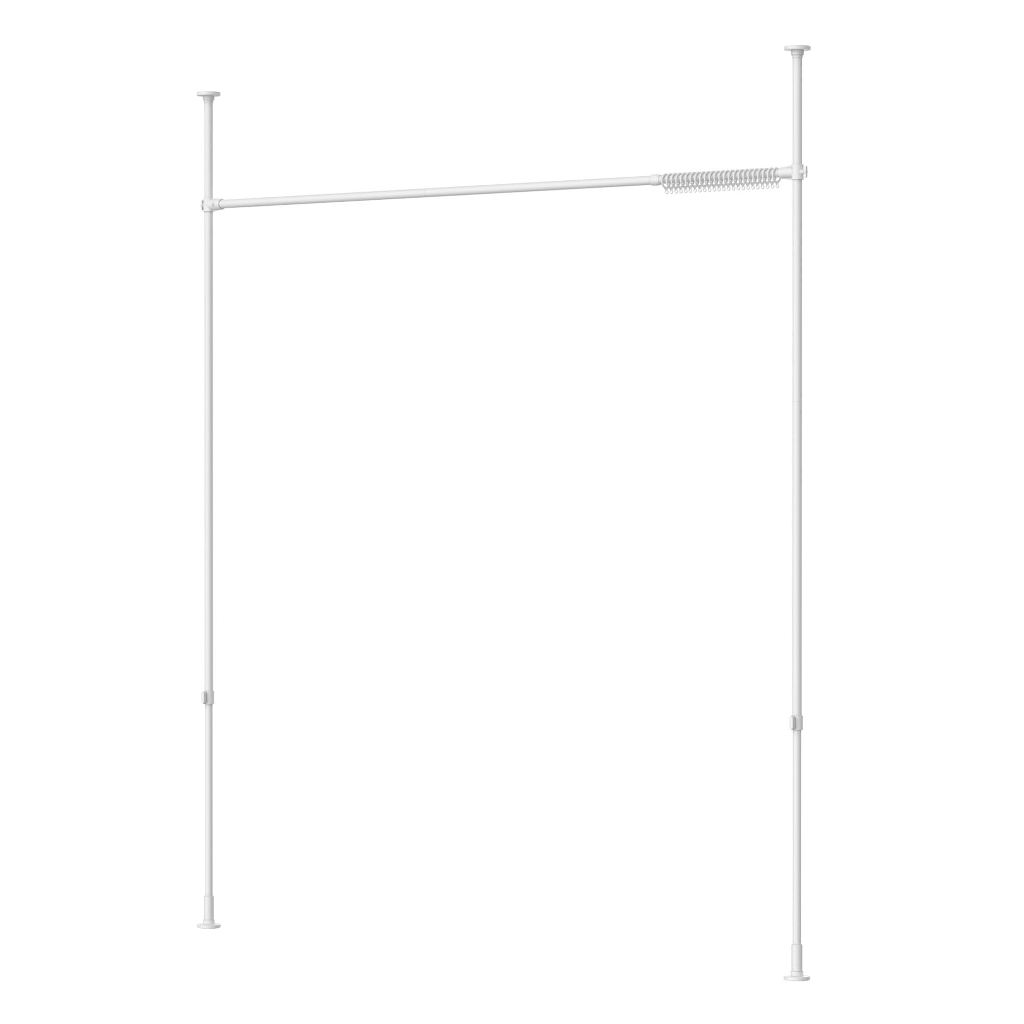 

HEIAN SHINDO Tension Curtain Room Matte with Curtain 6kg Load Installation Width Installation Height Heian Shindo Kogyo Divider, Wide, White, Rings,