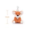 Apricot Lamb Flower Fox Cute Soft Animal Keychain Plush Suitable for Men and 13cm Toy, Women, Backpack, Wallet,