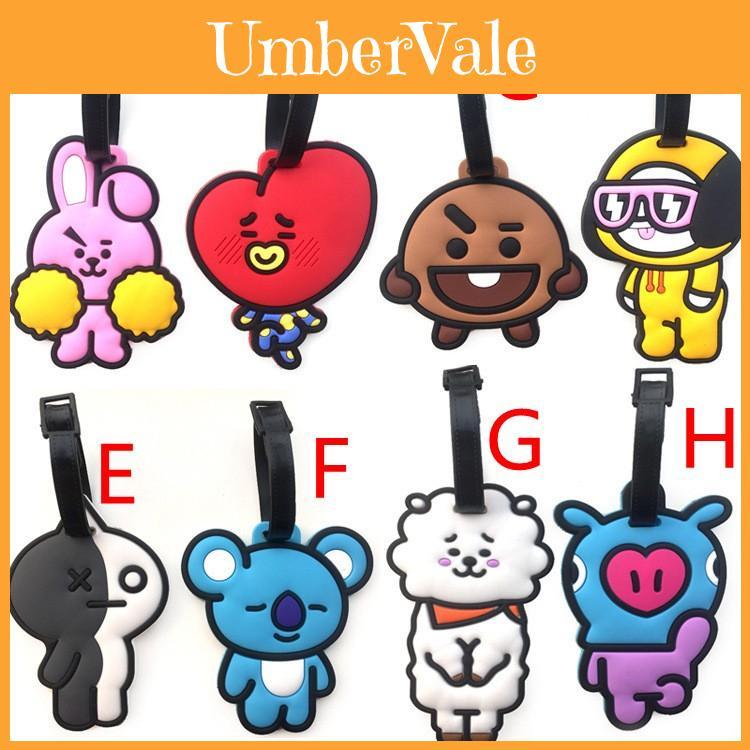 Boys Bangtan Kpop Bts Bt21 Tata Chimmy Cooky Rj Koya Mang Shooky Tag Luggage