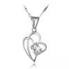 Weihua Korean-Style Heart-Shaped Silver-Plated Women's Necklace Pendant