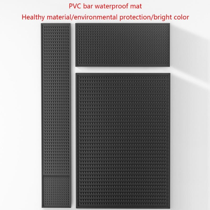 Bar Mat Non-Slip Bar Service Spill Mat Bar Table Mat Restaurant Kitchen Counter Bar Pad Anti-Skid Heat Resistant Drain