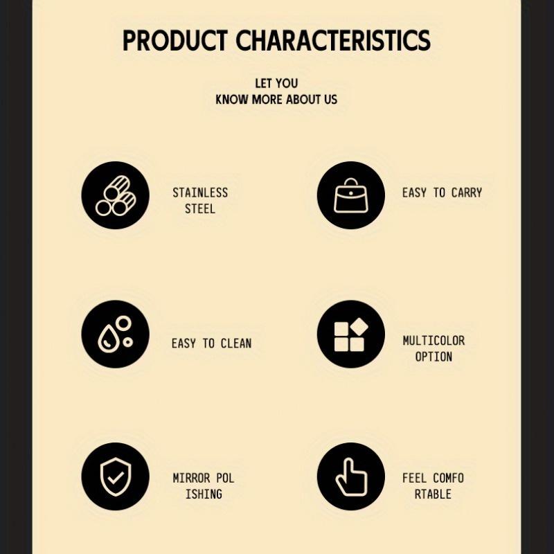 Christmas Gift Utensil Set, Stainless Steel Travel Cutlery in Gift Box, Portable Spoon Fork Knife for Holiday