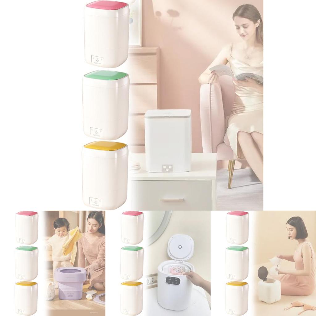 Kompakte halbautomatische Mini-Waschmaschine mit Timer für Zuhause und Reisen