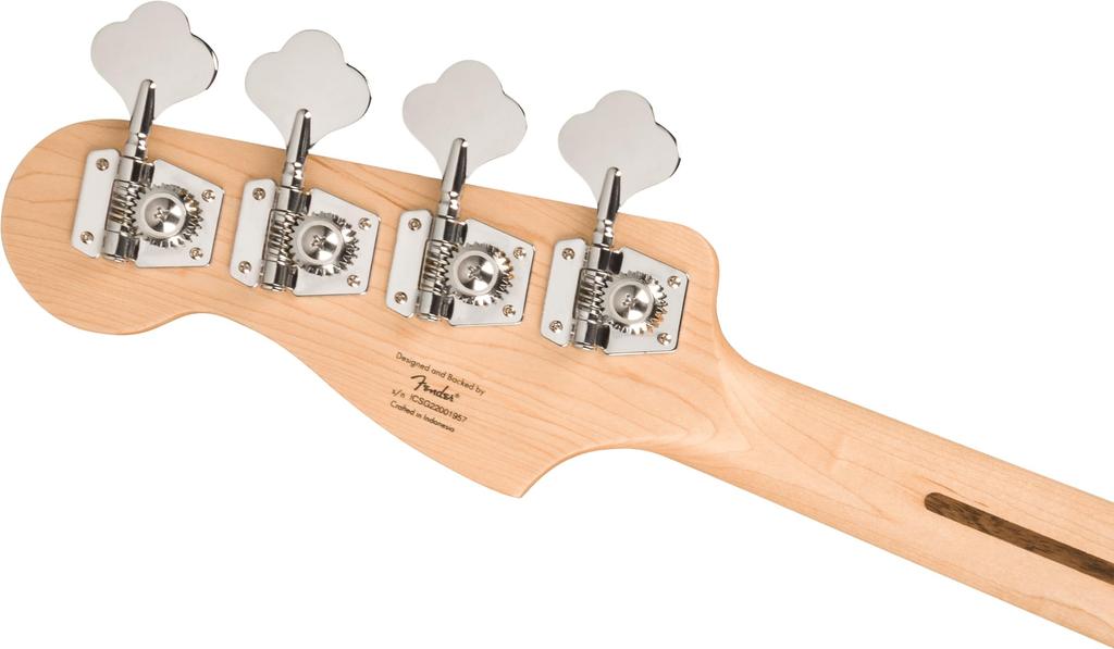 Fender Squier by Fender Squier Electric Bass Squier Precision Laurel White Black with soft case Sonic™ Bass®, Fingerboard, Pickguard,