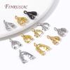 Multi Types 18K Gold Plated Inlaid Zircon Beila For Pendants,Pinch Clip Bails For Crystal Agate Jewelry Making,Pendant Connector