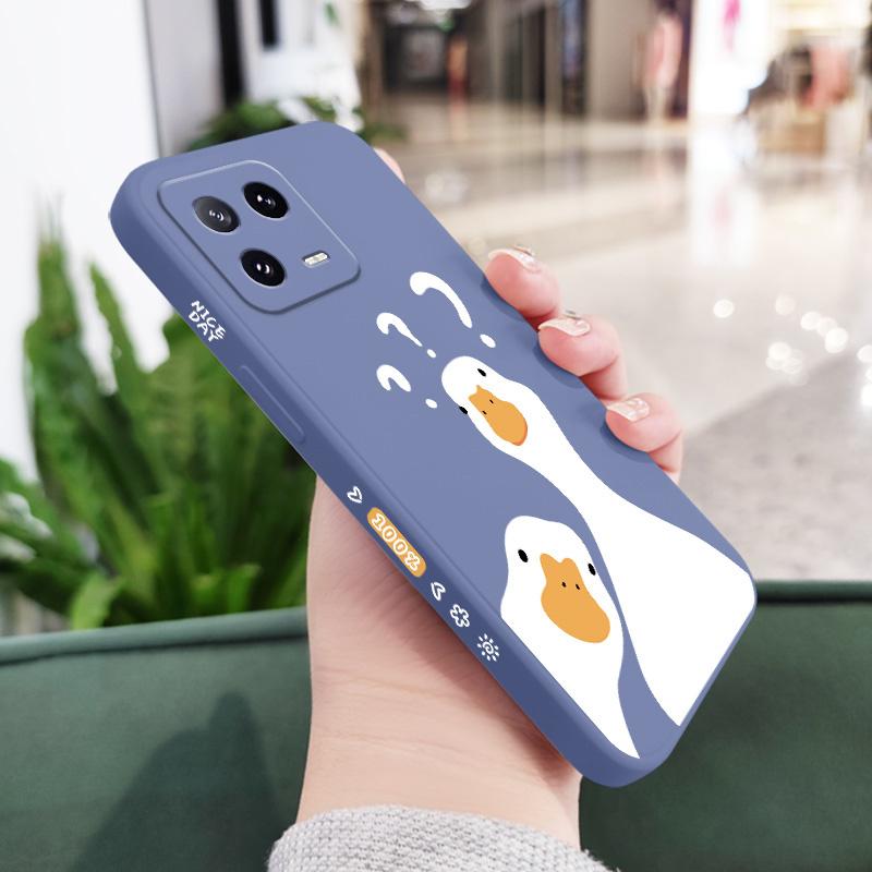 

Stunned Duck Phone Case For Xiaomi Mi 14T 14 13 13T 12 12X 12T 12S 11 11T Ultra 10 10T 9 9T 9SE 8 Pro Lite Liquid Silicone Cover Mi 14