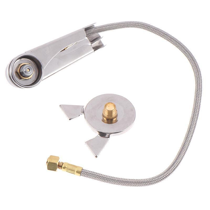 1Set Picnic Camping Stove Split Converter Connector Gas Tank Adapter Incldue Box