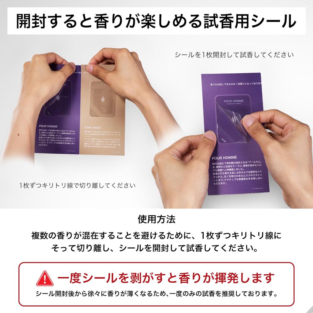 NILE Perfume Tester Sticker Set for Men