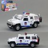 Car Alloy Model H3 Police Suv With Lights And Sound Effects For Play Kids