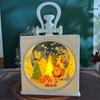 Christmas Tree Christmas Portable Lantern illuminated Christmas Hanging Lamp  Navidad