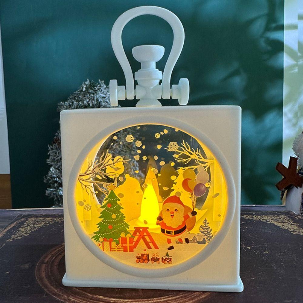 Christmas Tree Christmas Portable Lantern illuminated Christmas Hanging Lamp Navidad