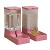 Automatic Pet Feeder And Water Dispenser Set 3.8L Capacity Food Bowl Water Drinker Pet Feeding Station for Small Medium Dog Cat Puppy