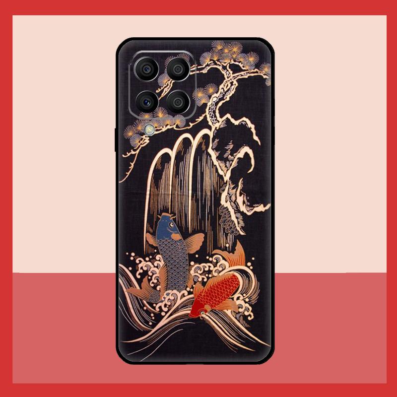 Chinese Koi Fishes Case For Samsung Galaxy M56 M12 M06 M32 M52 M35 M55 M15 M11 M13 M14 M16 M36 M31 M53 M34 M54