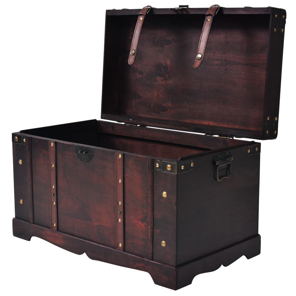 Vintage Treasure Chest Wood 66 X 38 X 40 Cm
