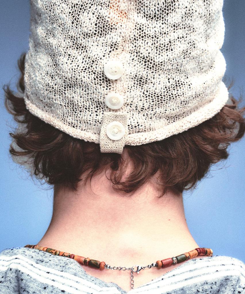 MAINBOOTH Button Turban Beanie(Ivory)