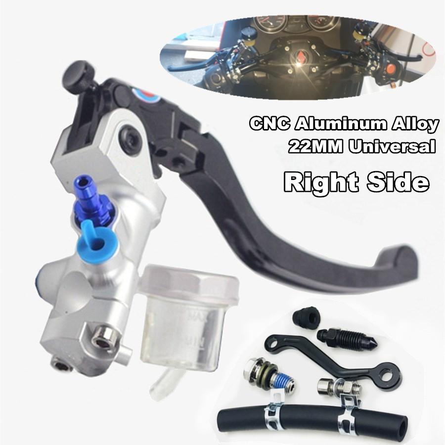 Universal CNC Aluminum Right + Left 17.5mm motorcycle brake clutch pump lever Radial master cylinder 7/8" 22mm For Yamaha Kawasaki Suzuki