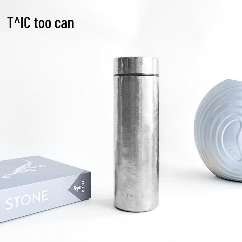 TAIC Pure Titanium Insulated Travel Tea Mug with Filter 480ml