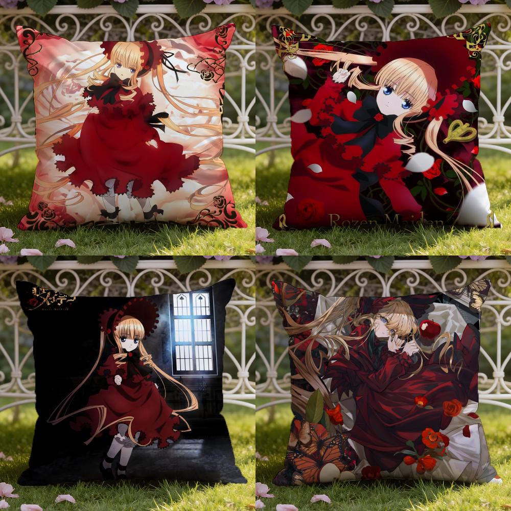 Anime R-Rozen M-Maiden Cushion Cover Home & Car Dual-Scene Pillow Cover: Reversible for Premium Comfort