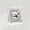1Pcs Plastic Desktop Container Case Stickers Collection Photocard Holder Transparent Storage Box