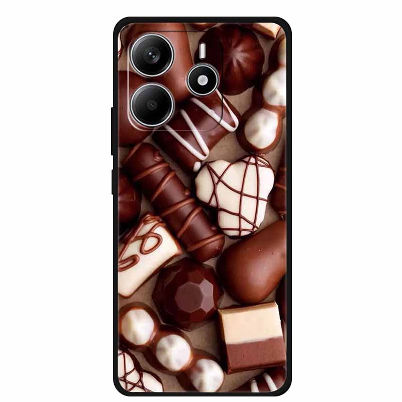 Pour Redmi Note 14 4G GLOBAL Coque Animaux Silicone Souple TPU Étuis de Téléphone Housse Arrière pour Xiaomi Redmi Note14 4G Protecteur Coque