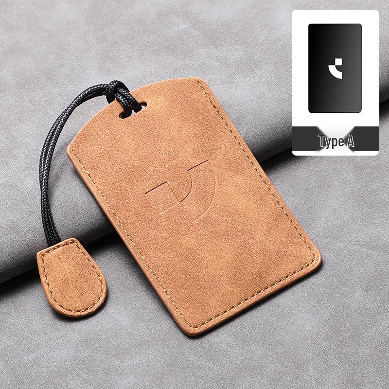 Ji Yue 01 Card Key Case: High-End 2023 Leather Protective Cover with Buckle