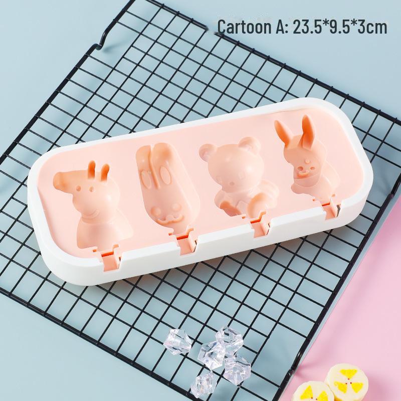 

Силіконова форма для морозива та сирних паличок для домашнього морозива Cartoon Design