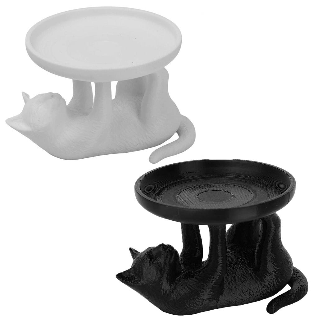 1/2pcs Simple Funny Cat Jewelry Tray Cartoon Cat Display Stands Bracelets Ring Home Ornaments Holder Dish Desktop Decor