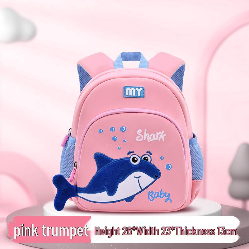 Neoprene Cartoon Whale Anti-Lost Backpack for 4-Year-Olds