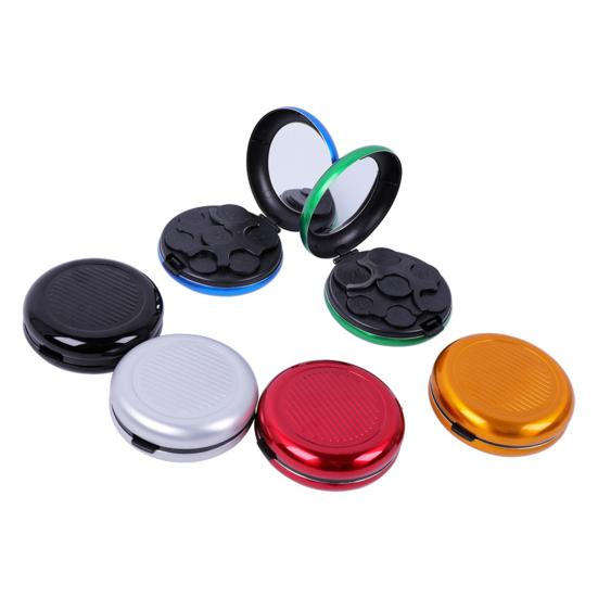 Coin Organizer with 7 Slots Large Capacity Built-in Mirror Compact Design Portable Travel Yen Coin Organizer Dispenser