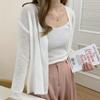 2025 Casual Korean Style Cardigan Women Sweater Long Sleeve Knitted Thin Elegant Jackets Autumn Solid Color Top Knitwear Coats Clothing