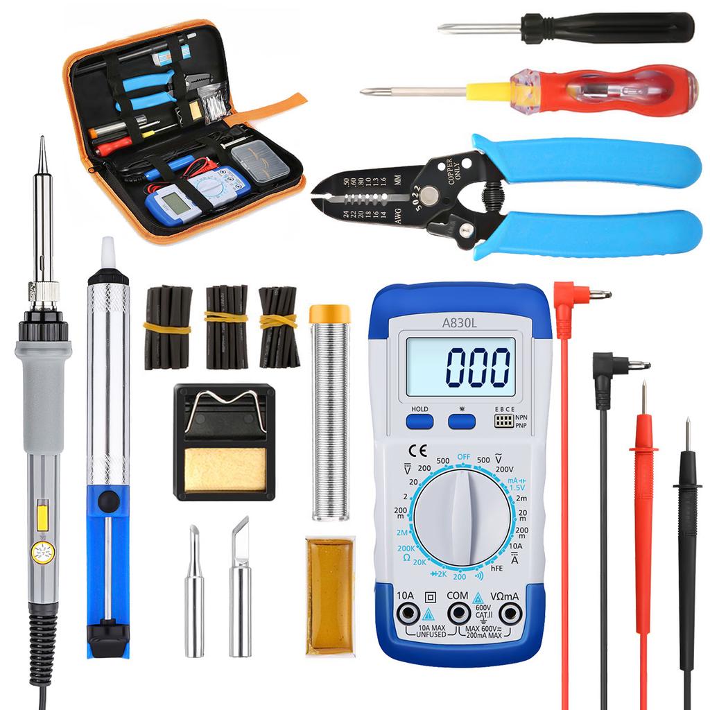 Professional Soldering Iron Kit 60W Electronics Welding Irons Tool Repair Tools Professional Soldering Iron Kit 60W Electronics Welding Irons Tool Repair Tools