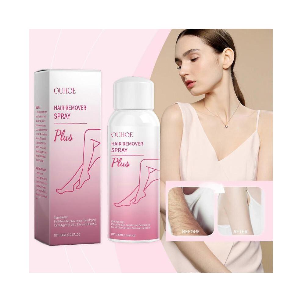 OUHOE Body Hair Removal Spray for Smooth and Delicate Skin On the Whole Body, Underarms and Legs, Gentle Hair Removal Without Irritation