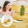 Bird Feeder Parakeet Cage Dispenser Feeder Anti-Splash Parakeet Feeder Food Container for Parrots Pigeons Peony Cockatiels
