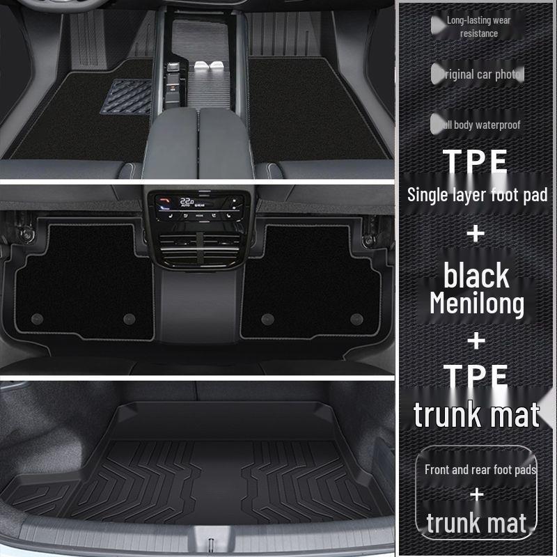 New 26-Model TPE Full Coverage Floor Mats for Lincoln MKC - Driver's Side Protection, Original Carpet Replacement.