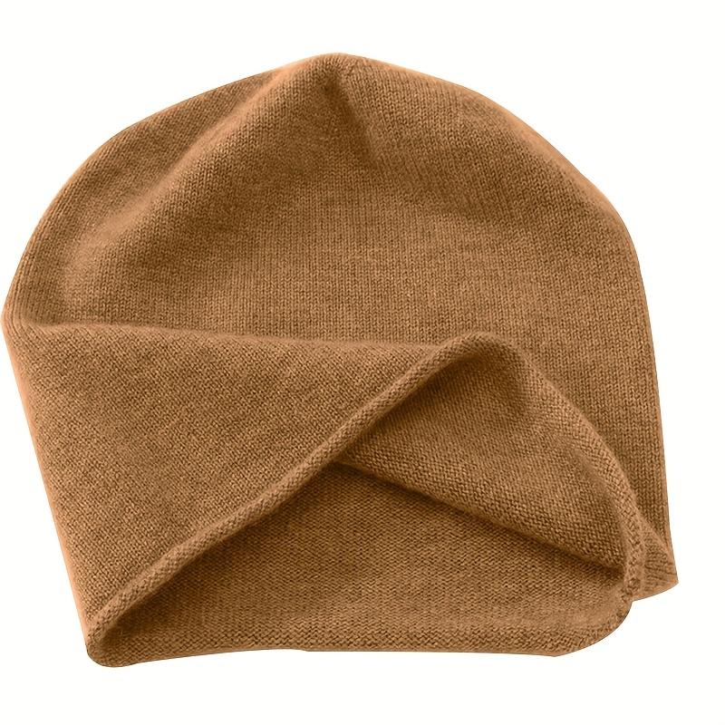 Luxuriöse Wollmütze - Herbst und Winter Warm, Elastisch, Atmungsaktiv, Geeignet für Männer und Frauen, Lässige Winterkopfbedeckung Mode Umschlagmütze