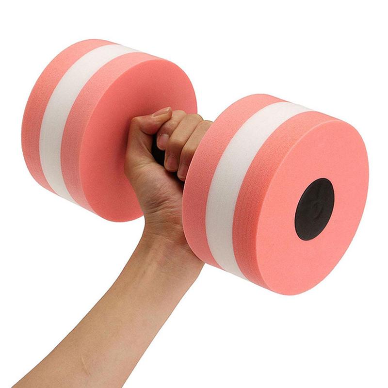 1Pc Floating Swim Gym Dumbbell EVA Foam Aquatic Exercise Barbell Water Weight for Pool Aerobics Fitness Swimming