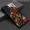 Retro Floral Pattern 2D Phone Case for Samsung S26 S25 S24 S23 S22 S21 S20 A55 A54 A53 Tempered Glass Protective Cover