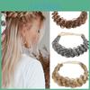 Handmade Braided Adjustable Synthetic Premium Elastic Band Hair Fashion Braiding Hair Headband Headwear For Women