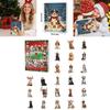 Christmas Pet Dog Seasonal Calendar With Acrylic Parts For Christmas Party Decorations