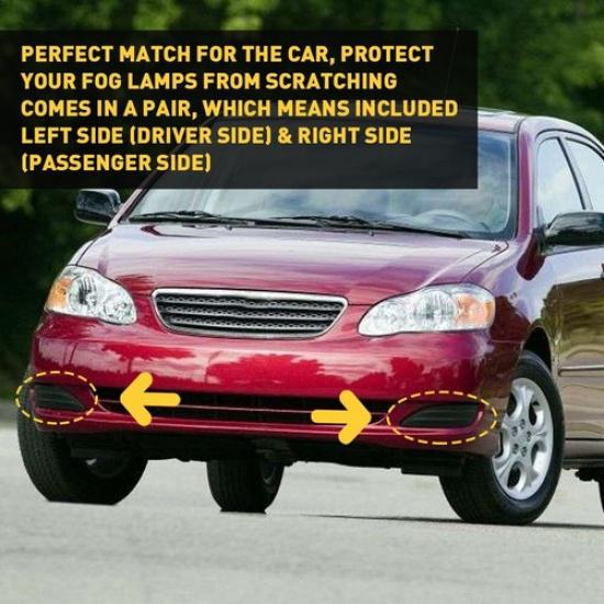 2X Front Bumper Fog Light Cover Bezel New For 2005 2006 2007 2008 Toyota Corolla