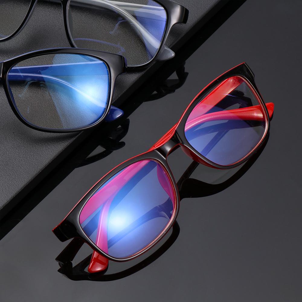 Eyewear Unisex Clear Lens Computer Eyeglasses Frames with Blue Film Flat Mirror Reading Glasses