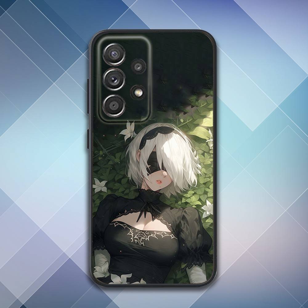 N-Nier 2B A-Automata Phone Case For Samsung S25,S24,S21,S22,S23,S30,Ultra,S20,Plus,Fe,Lite,Note,10,9,5G Black Cover