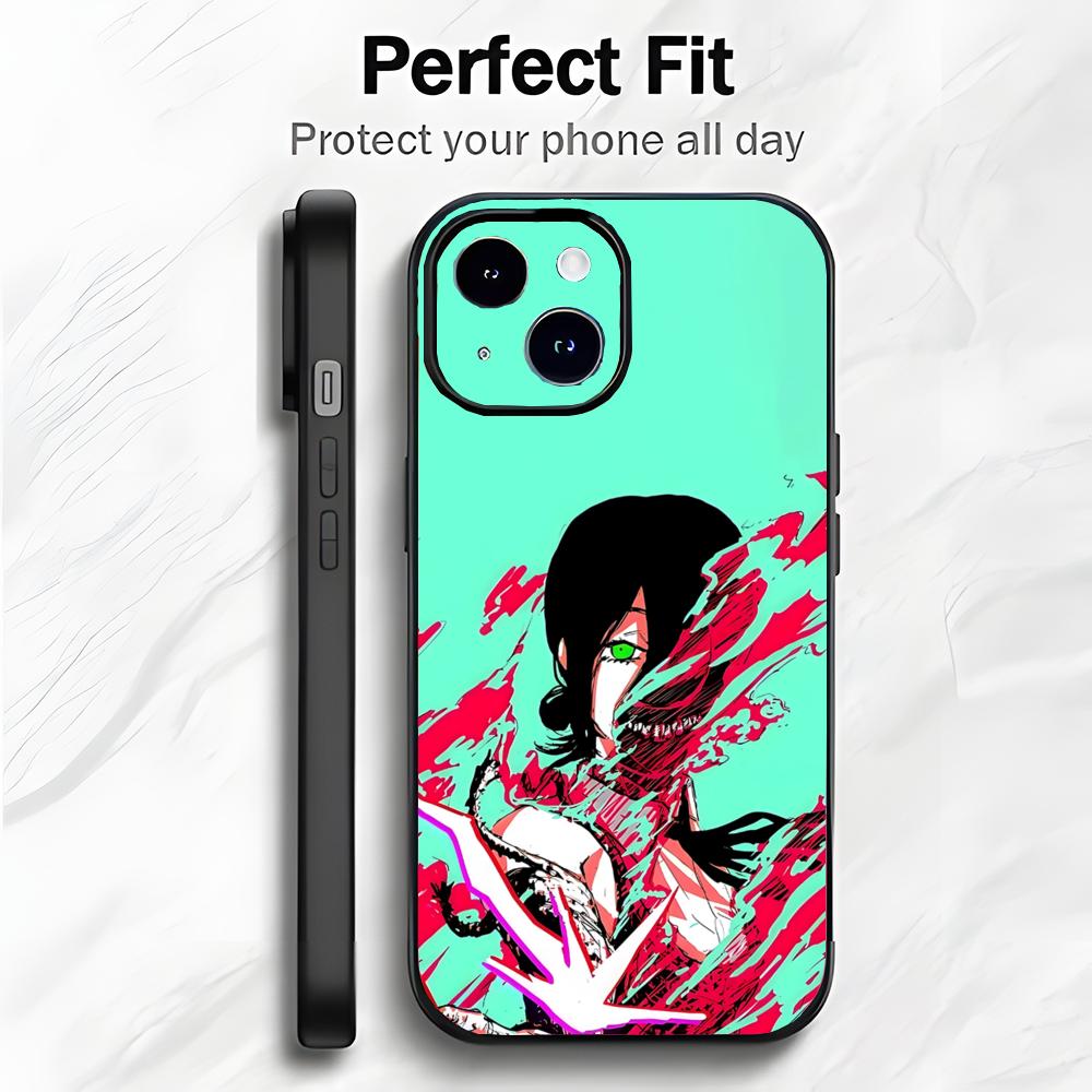 Classic Japanese Anime C-Chainsaw Man Phone Case Phone Case Soft Packaging Lightweight For iPhone17 16 15 14 13ProMax
