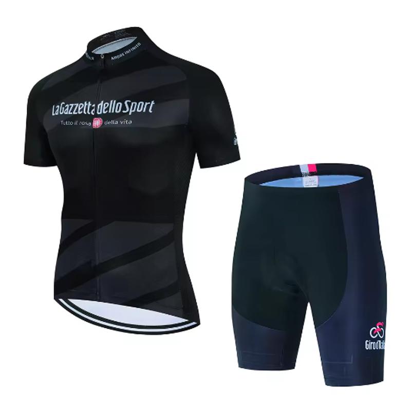 Cycling Set Man Summer Cycling Jersey Black Short Sleeve Bicycle Cycling Clothing Kit Mtb Bike Wear Triathlon Maillot Ciclismo