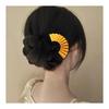 WENJESO Hairpin, Fan Design U-Shaped Hair Stick, Japanese Retro New Chinese Style Hair Accessories, Elegant Updo Hair Clip, Suitable for Japanese